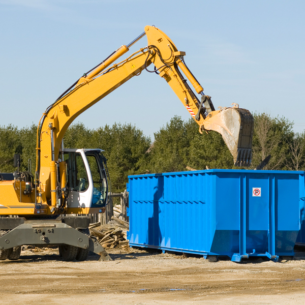 are there any restrictions on where a residential dumpster can be placed in Vaughn